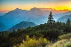 Slovenia, Triglav National Park. Landscape with sunset on Julian Alps. Art Print